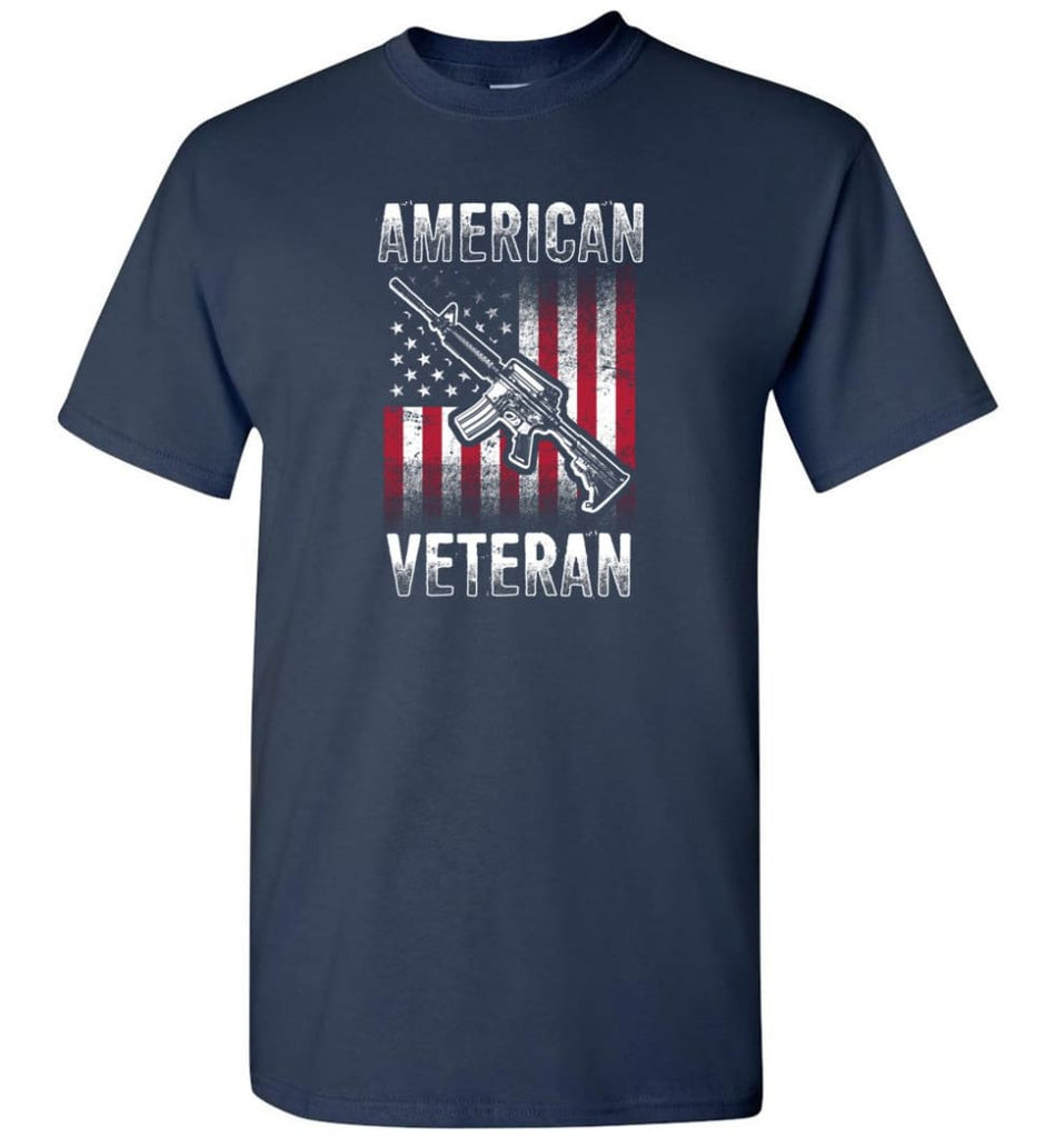 American Veteran Shirt - Short Sleeve T-Shirt - Navy / S