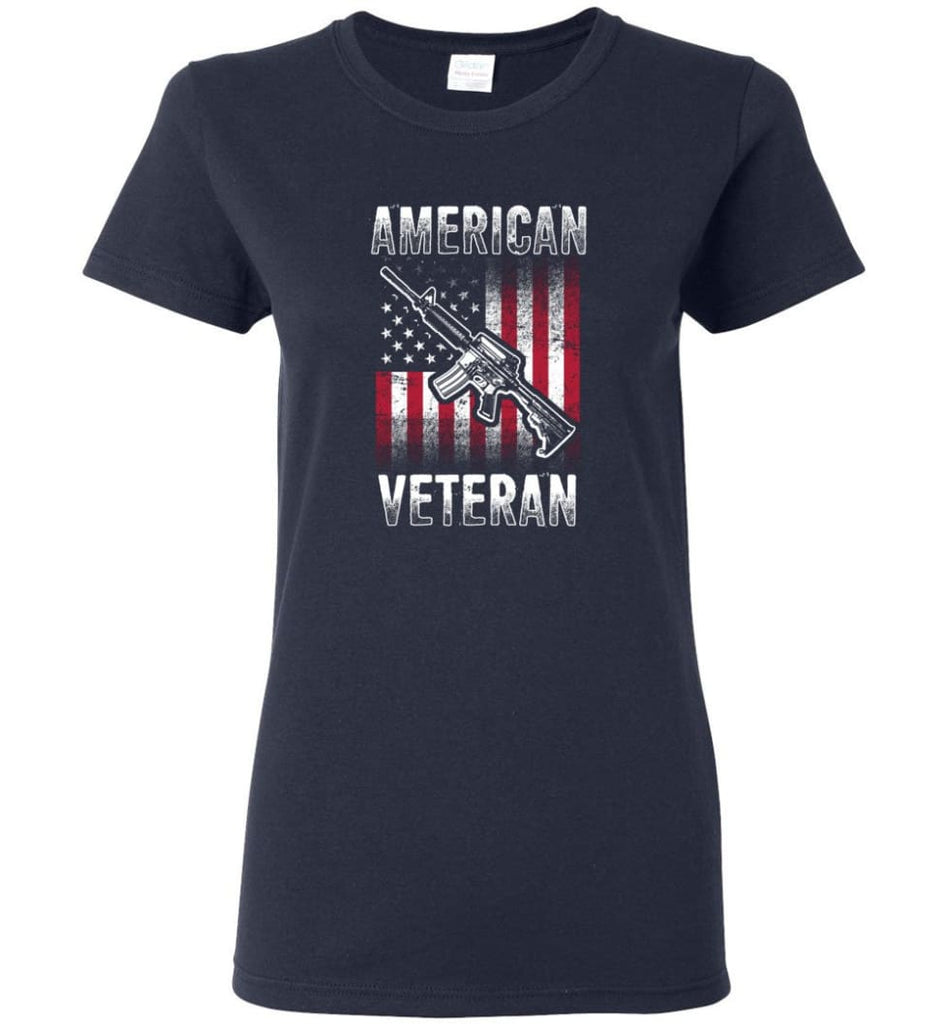 American Veteran Shirt Women Tee - Navy / M