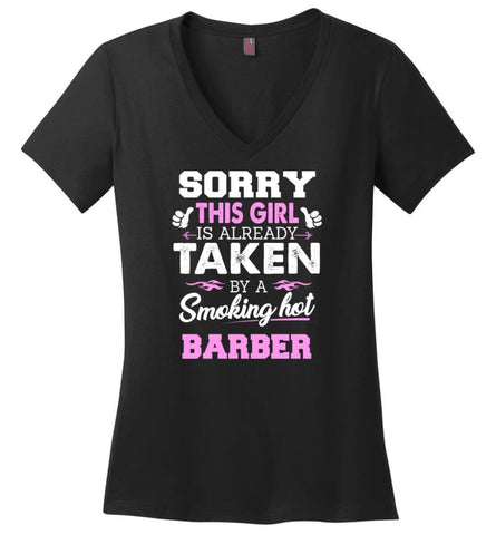 Art Teacher Shirt Cool Gift for Girlfriend Wife or Lover Ladies V-Neck - Black / M - 12
