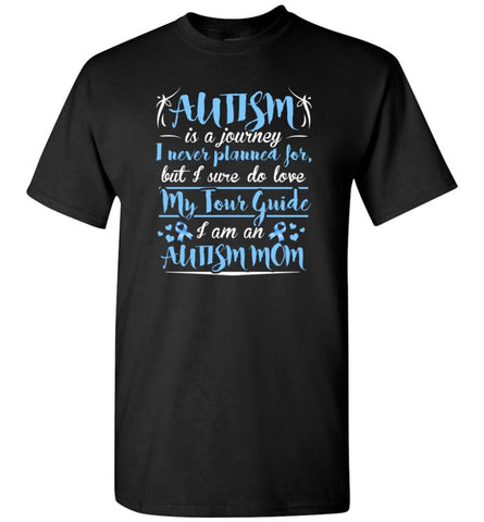 Autism Awareness Shirt Proud Autism Mom Mother Supports Autism T-Shirt - Black / S