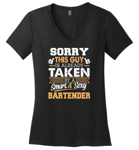 Automotive Engineer Shirt Cool Gift for Boyfriend Husband or Lover Ladies V-Neck - Black / M - 11