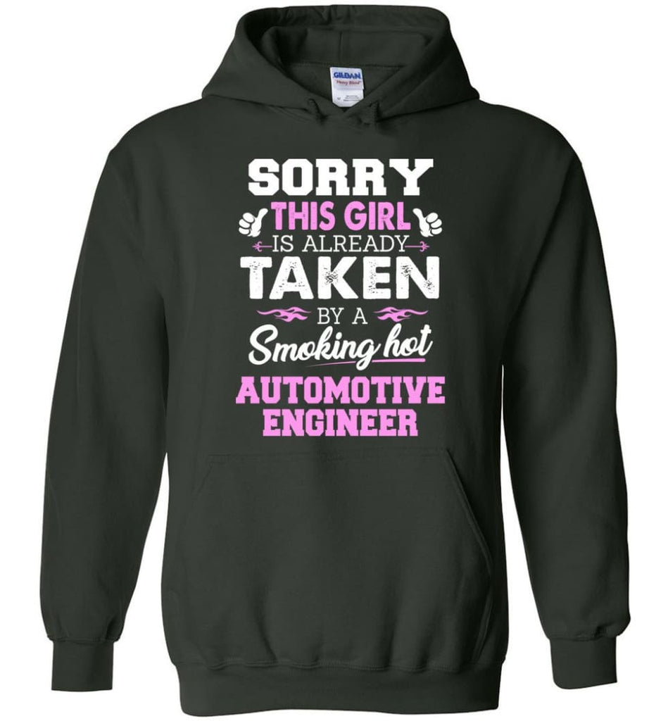 Automotive Engineer Shirt Cool Gift for Girlfriend Wife or Lover - Hoodie - Forest Green / M