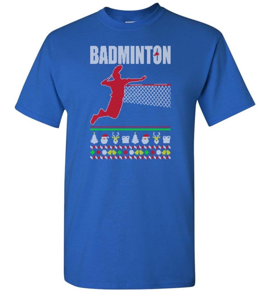 Badminton Ugly T-Shirt - Royal / S