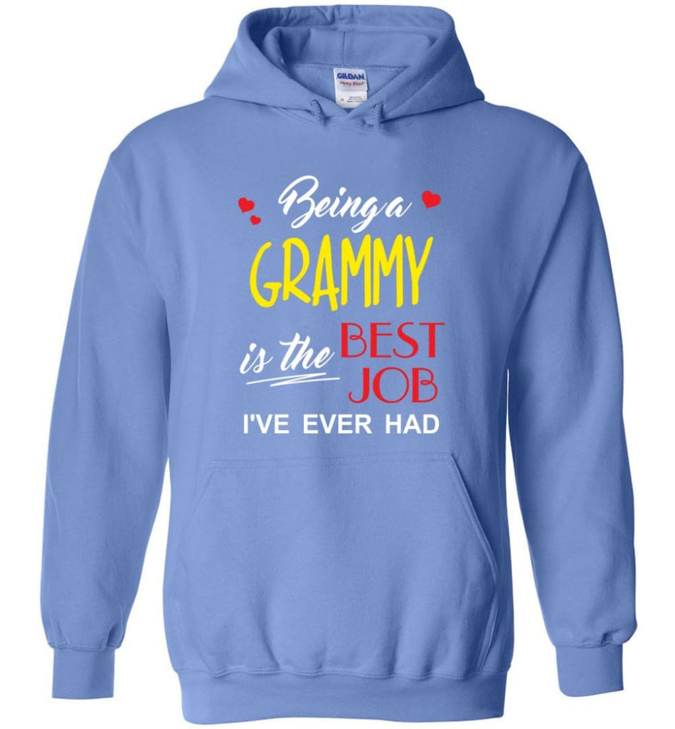 Being A G Is The Best Job Gift For Grandparents Hoodie - Carolina Blue / M