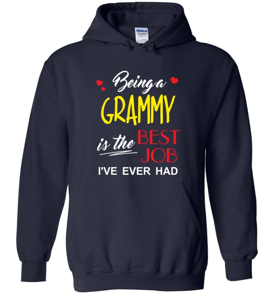 Being A G Is The Best Job Gift For Grandparents Hoodie - Navy / M