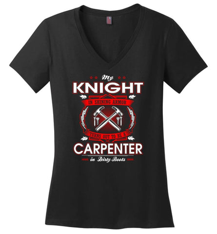 Being A Project Mannager Is Easy Ladies V-Neck - Black / M