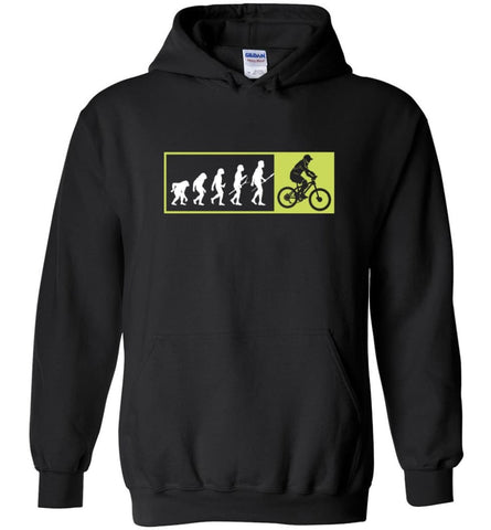Bicycle Addicted Shirt Evolution To Cycles - Hoodie - Black / M