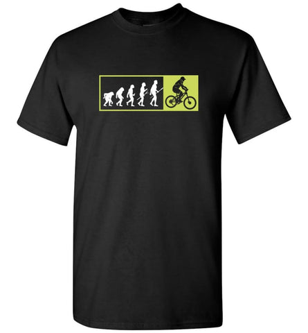 Bicycle Addicted Shirt Evolution To Cycles T-Shirt - Black / S