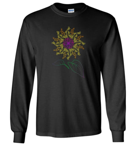 Bicycle Sunflower Bike with a decor Sunflower print - Long Sleeve - Black / M - Long Sleeve