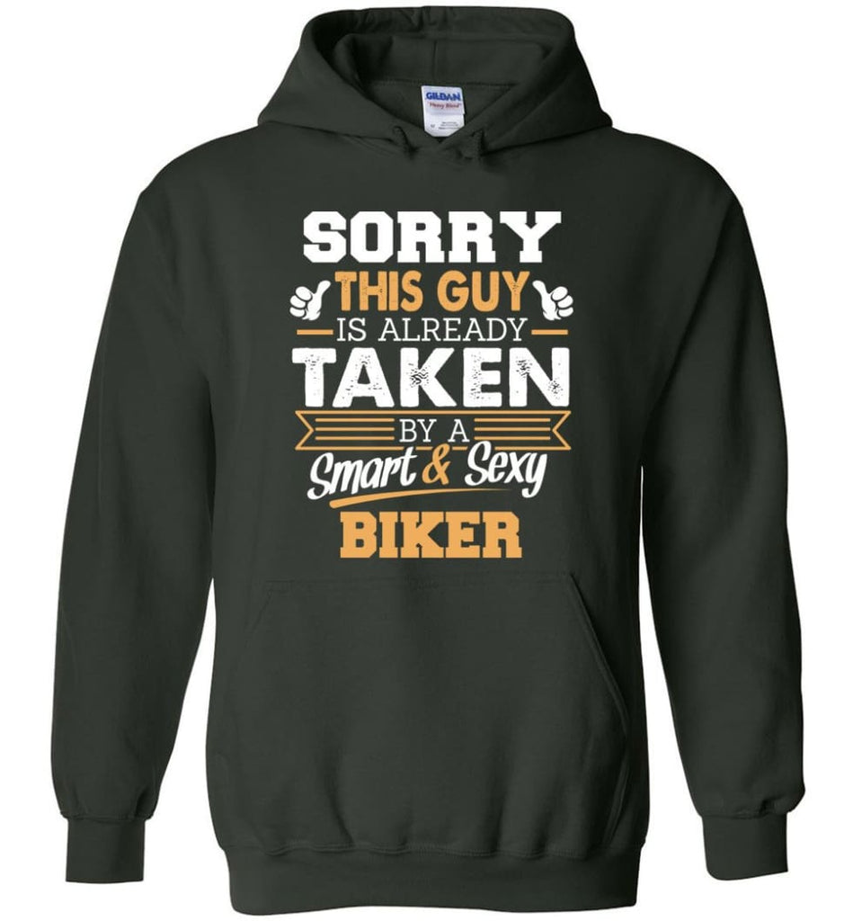 Biker Shirt Cool Gift for Boyfriend Husband or Lover - Hoodie - Forest Green / M