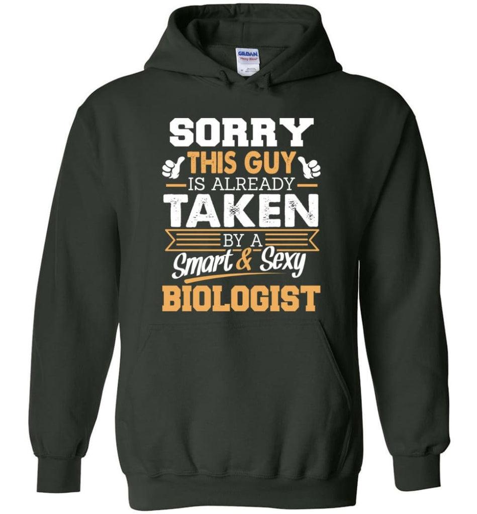 Biologist Shirt Cool Gift for Boyfriend Husband or Lover - Hoodie - Forest Green / M
