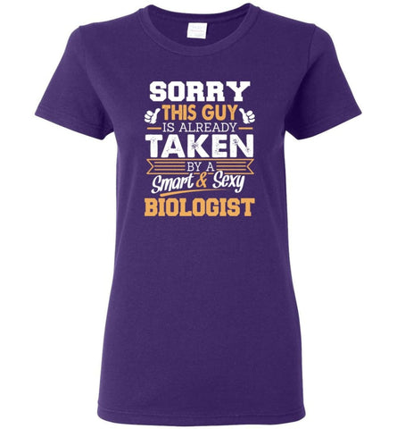 Biologist Shirt Cool Gift for Boyfriend Husband or Lover Women Tee - Purple / M - 10