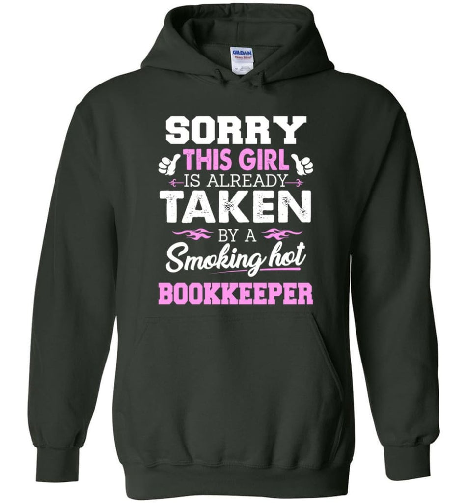 Bookkeeper Shirt Cool Gift for Girlfriend Wife or Lover - Hoodie - Forest Green / M