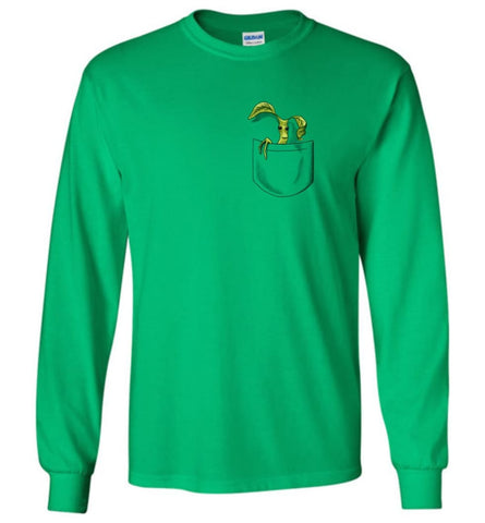 Bowtruckle and Where to Find Them Funny Fans Beast Pocket Picketts - Long Sleeve T-Shirt - Irish Green / M