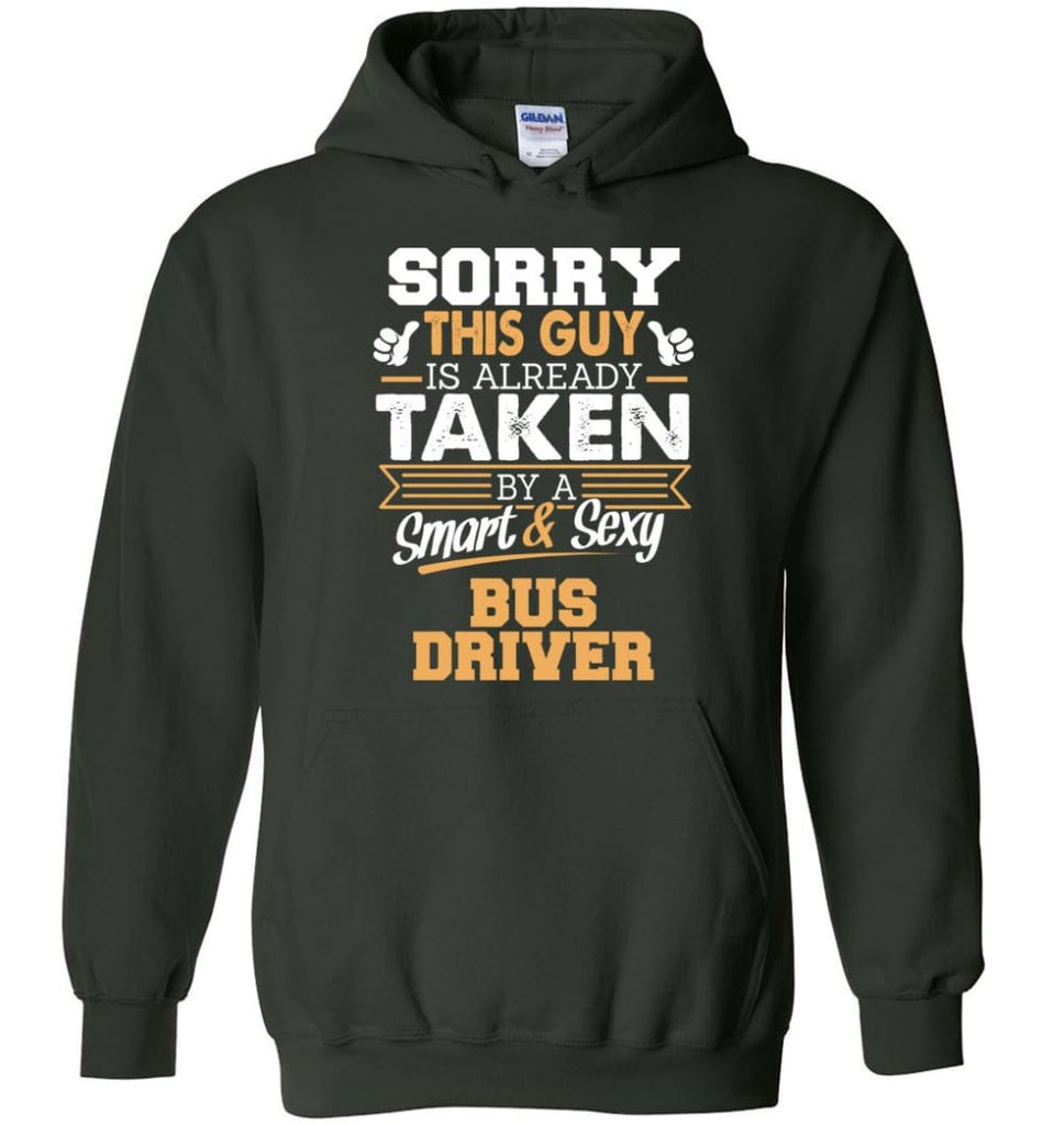Bus Driver Shirt Cool Gift for Boyfriend Husband or Lover - Hoodie - Forest Green / M