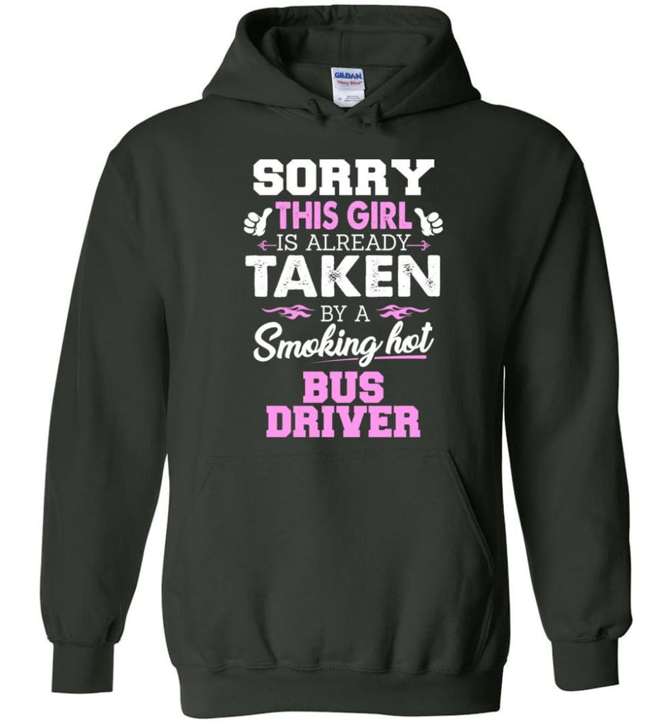Bus Driver Shirt Cool Gift for Girlfriend Wife or Lover - Hoodie - Forest Green / M