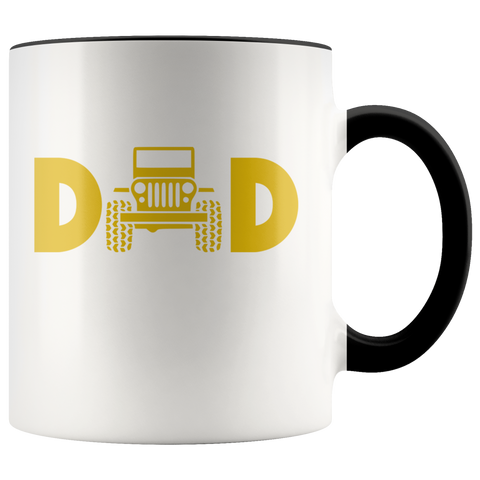 Jeep Dad Gift for Jeep Lovers Premium Accent Mug