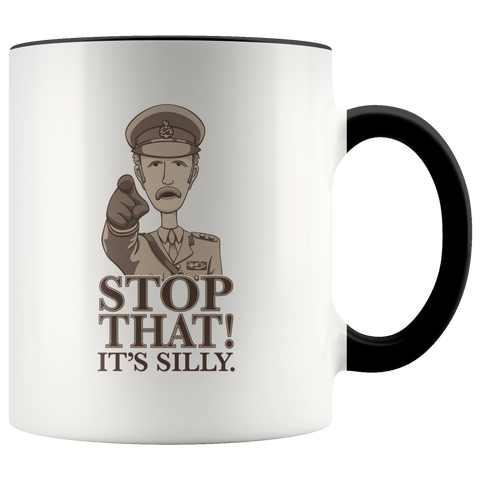 Stop That It's Silly Monty Python Gift Premium Accent Mug