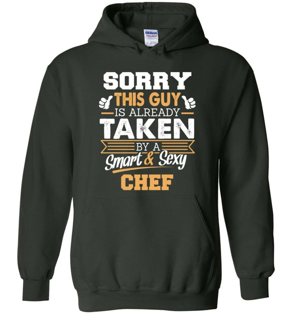 Chef Shirt Cool Gift for Boyfriend Husband or Lover - Hoodie - Forest Green / M