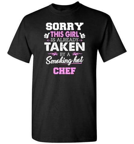 Chef Shirt Cool Gift for Girlfriend Wife or Lover - Short Sleeve T-Shirt - Black / S