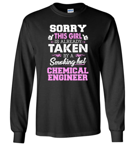Chemical Engineer Shirt Cool Gift for Girlfriend Wife or Lover - Long Sleeve T-Shirt - Black / M