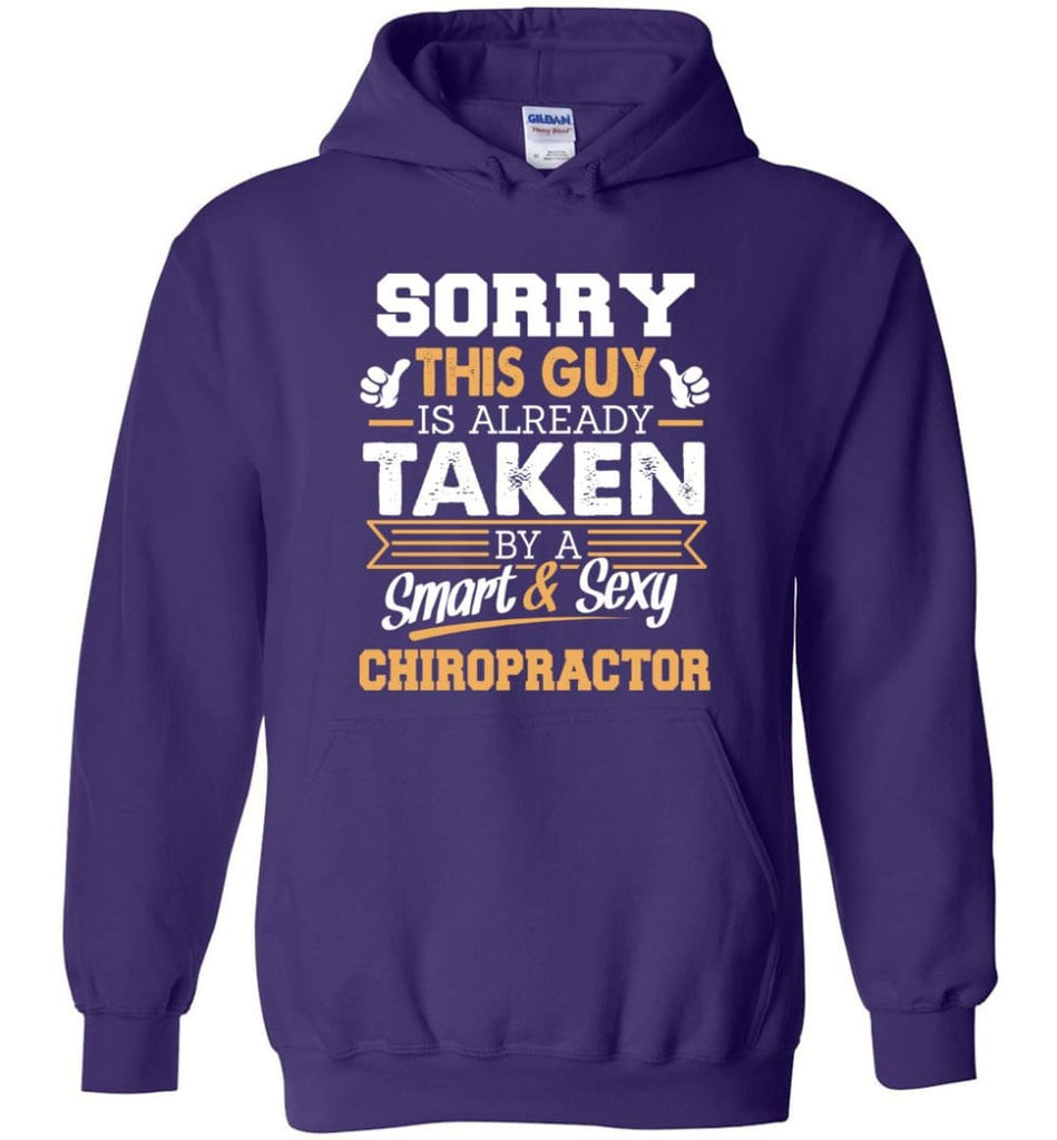 Chiropractor Shirt Cool Gift for Boyfriend Husband or Lover - Hoodie - Purple / M