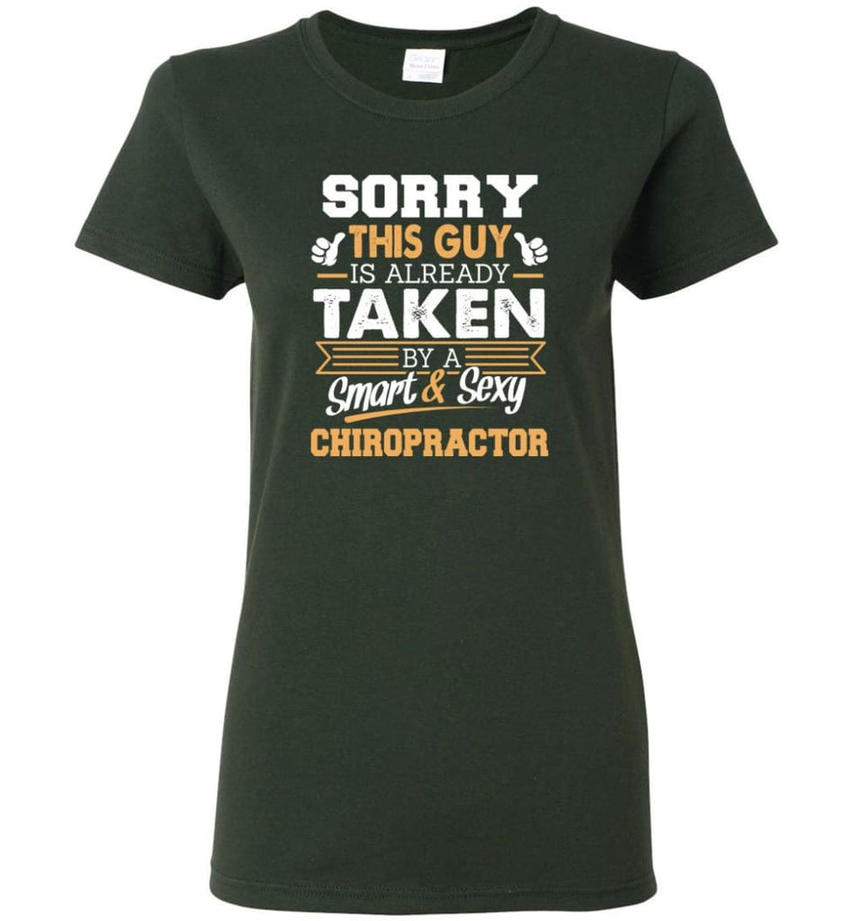 Chiropractor Shirt Cool Gift for Boyfriend Husband or Lover Women Tee - Forest Green / M - 13