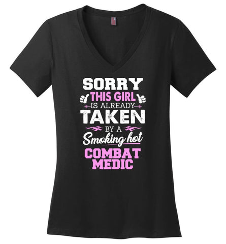Civil Engineer Shirt Cool Gift for Girlfriend Wife or Lover Ladies V-Neck - Black / M - 6