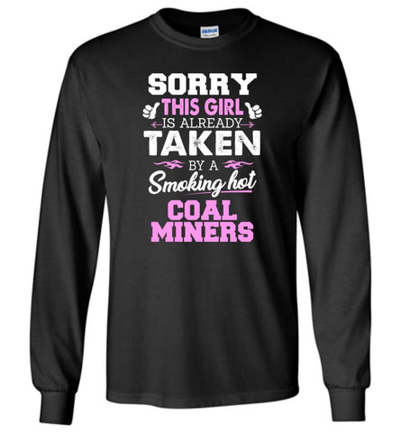 Coal Miners Shirt Cool Gift for Girlfriend Wife or Lover - Long Sleeve T-Shirt - Black / M