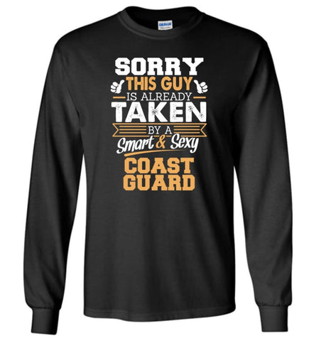 Coast Guard Shirt Cool Gift for Boyfriend Husband or Lover - Long Sleeve T-Shirt - Black / M