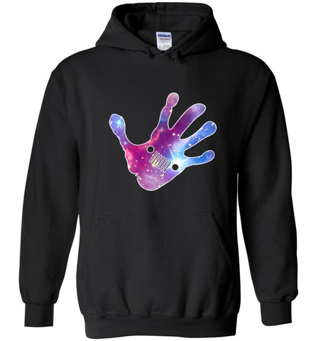 Colorful Water Color Hand Jeep Wave - Hoodie - Black / M