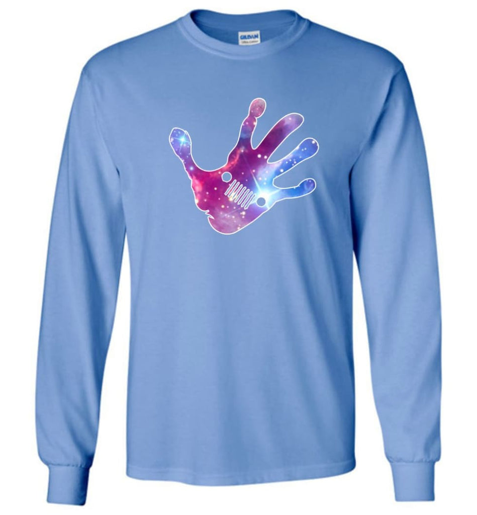Colorful Water Color Hand Jeep Wave - Long Sleeve - Carolina Blue / M