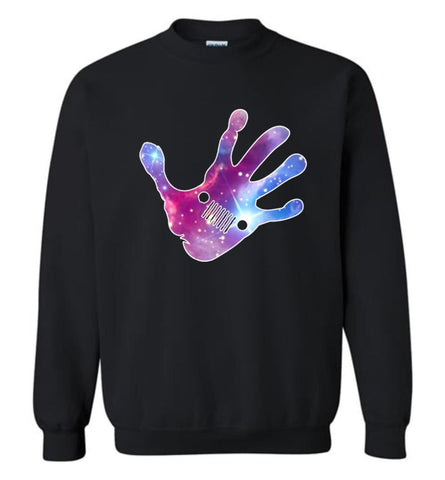 Colorful Water Color Hand Jeep Wave - Sweatshirt - Black / M