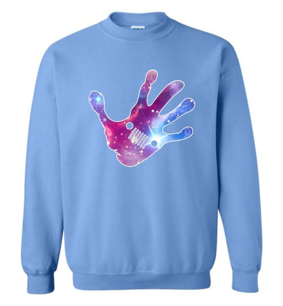 Colorful Water Color Hand Jeep Wave - Sweatshirt - Carolina Blue / M