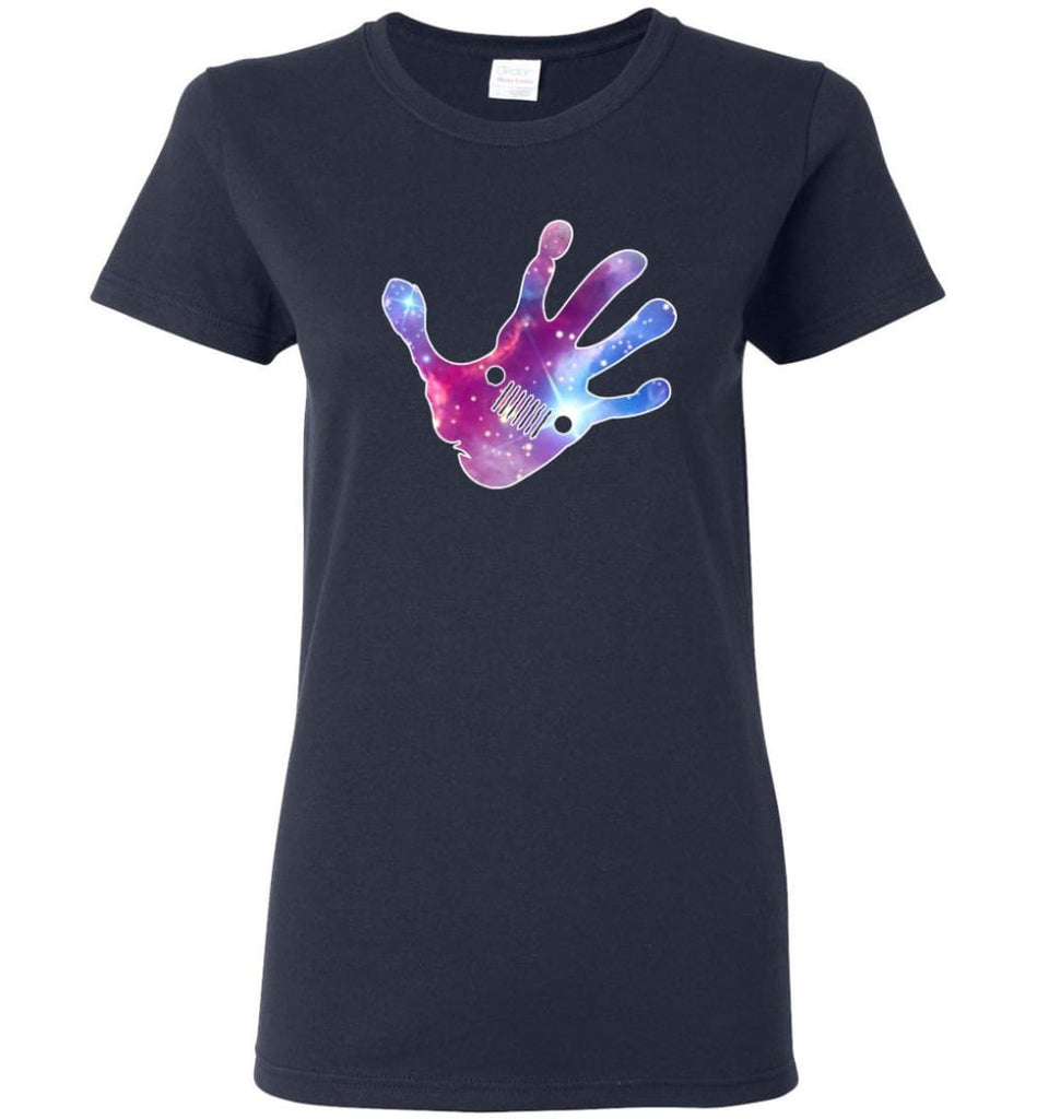 Colorful Water Color Hand Jeep Wave - Women Tee - Navy / M - Women Tee