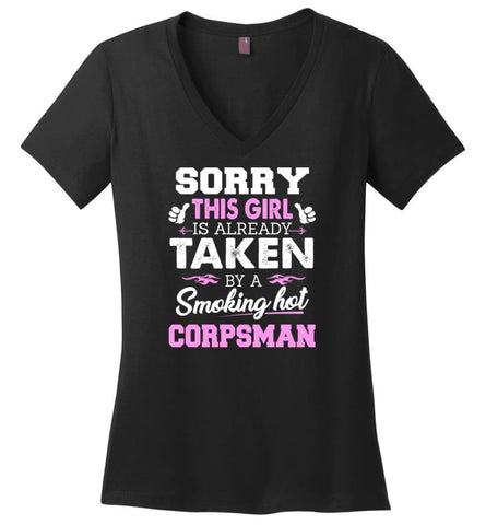 Computer Engineer Shirt Cool Gift for Girlfriend Wife or Lover Ladies V-Neck - Black / M - 9