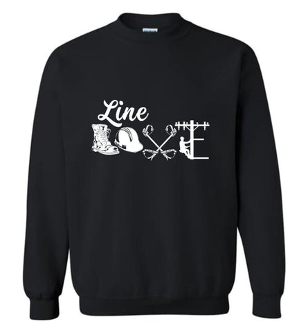 Cool Lineman Shirts Best Lineman Gift Lineman Long Sleeve Shirts Sweatshirt - Black / M