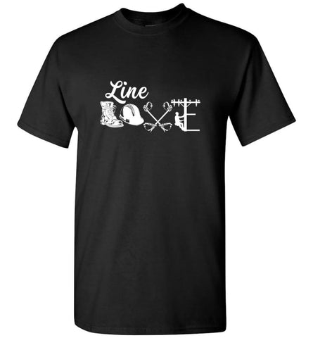 Cool Lineman Shirts Best Lineman Gift Lineman Long Sleeve Shirts - T-Shirt - Black / M