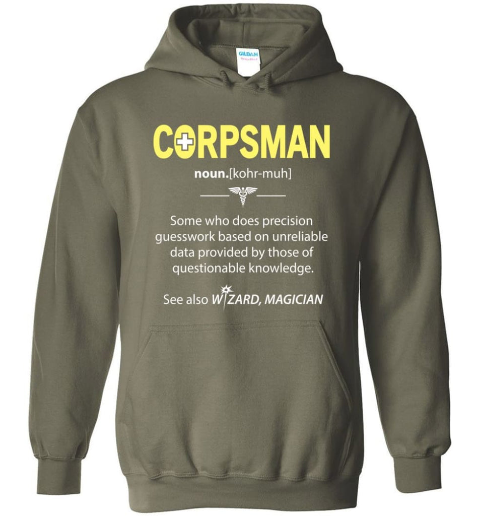 Corpsman Definition - Hoodie - Military Green / M