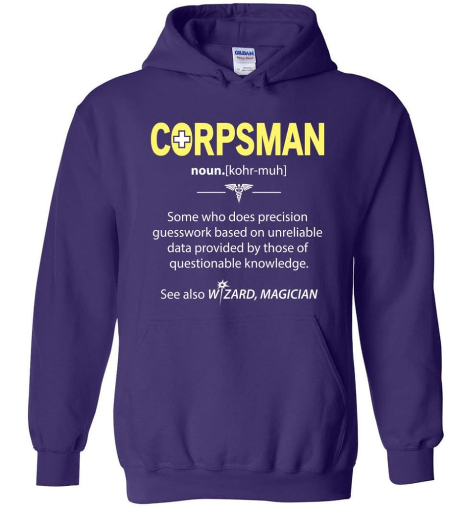 Corpsman Definition - Hoodie - Purple / M