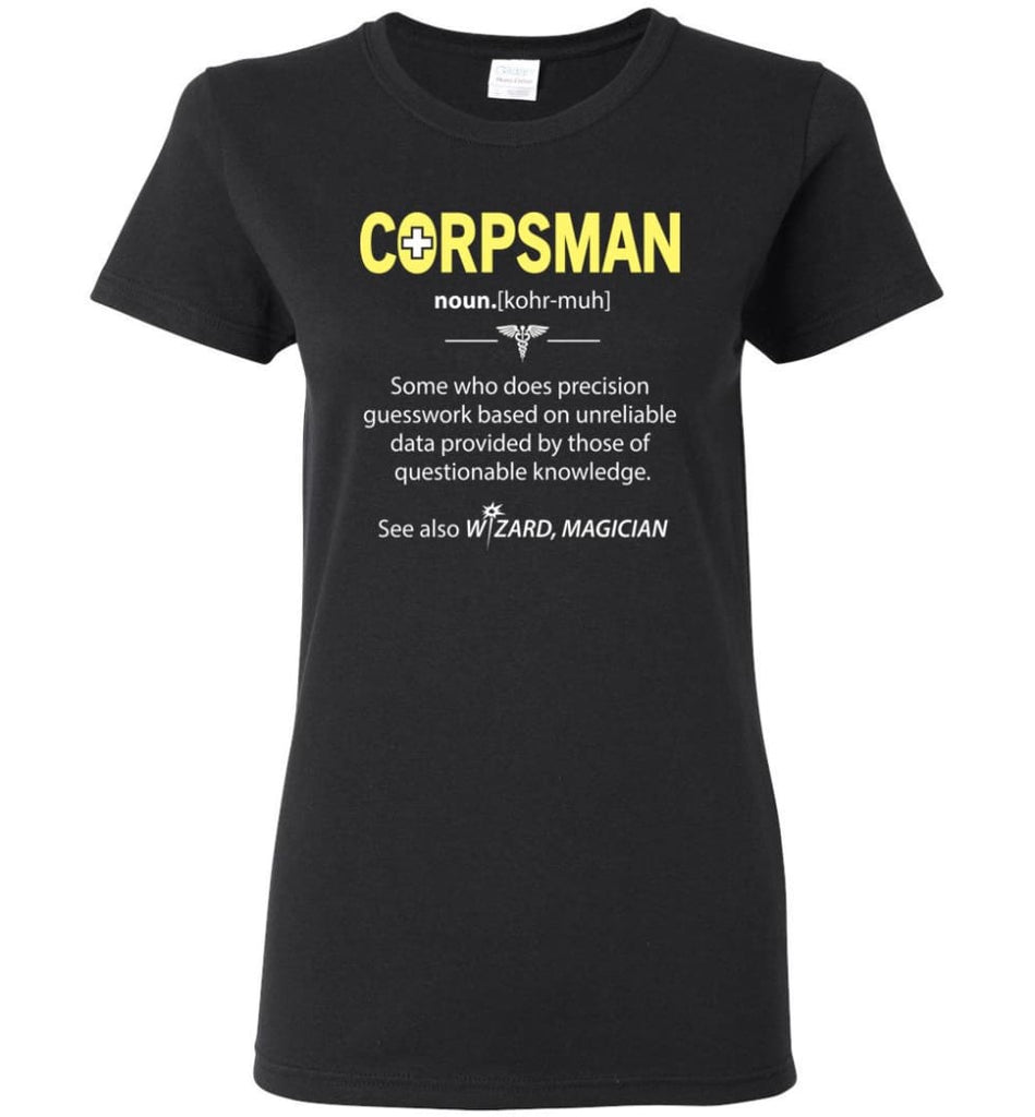 Corpsman Definition Women Tee - Black / M