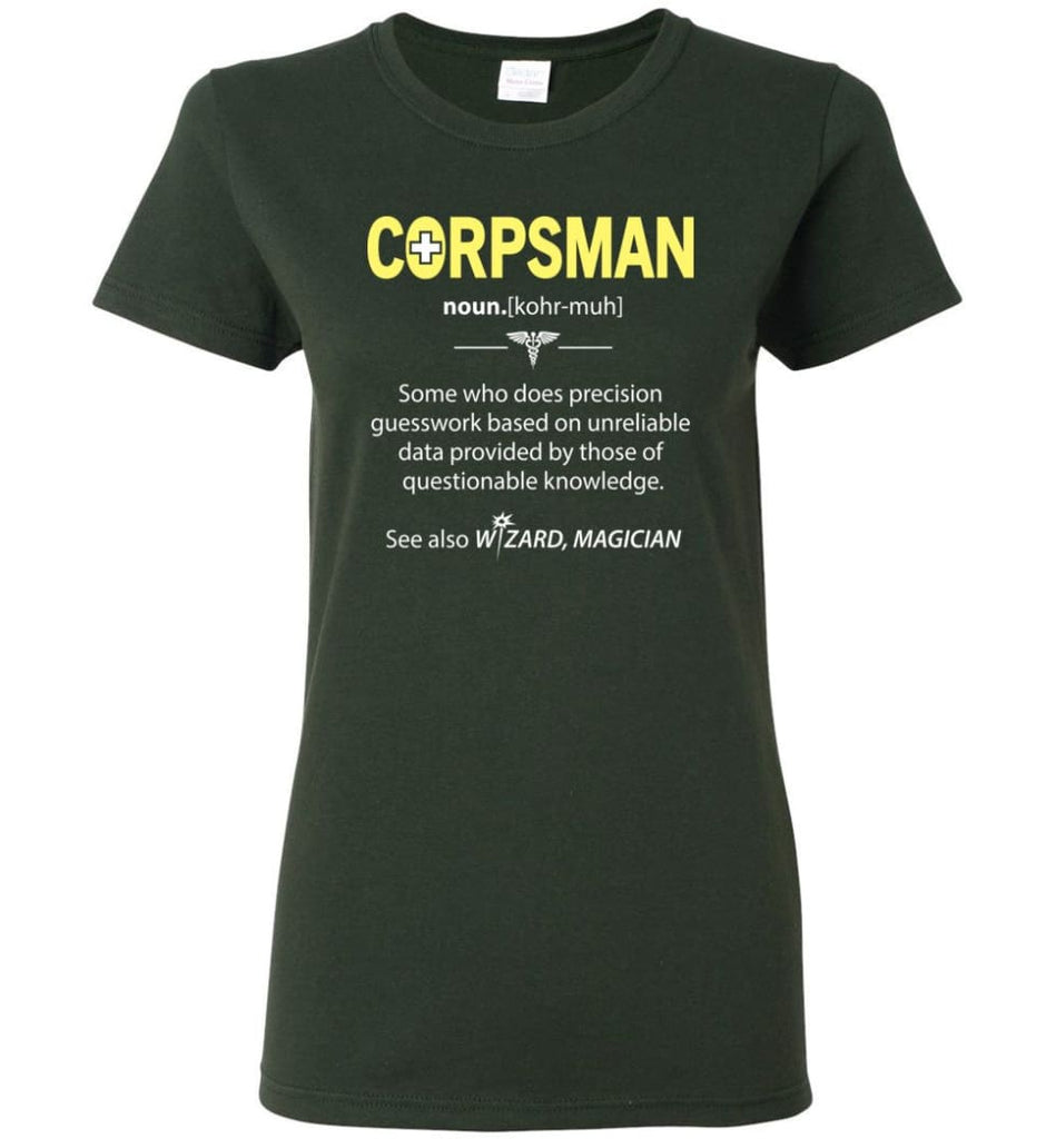 Corpsman Definition Women Tee - Forest Green / M