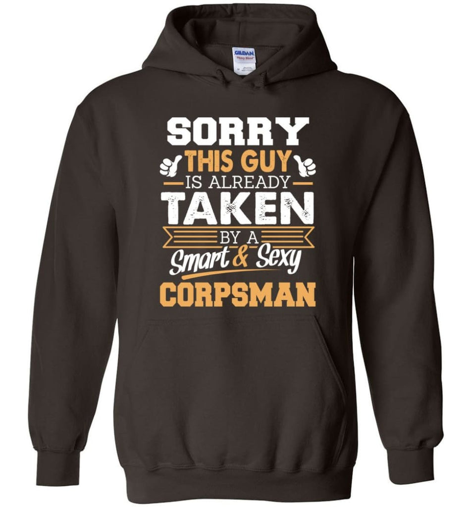 Corpsman Shirt Cool Gift for Boyfriend Husband or Lover - Hoodie - Dark Chocolate / M