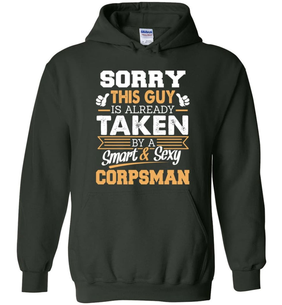 Corpsman Shirt Cool Gift for Boyfriend Husband or Lover - Hoodie - Forest Green / M