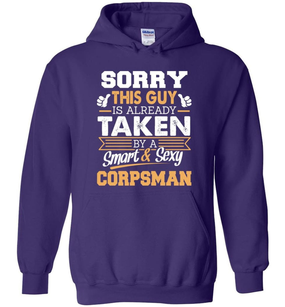 Corpsman Shirt Cool Gift for Boyfriend Husband or Lover - Hoodie - Purple / M