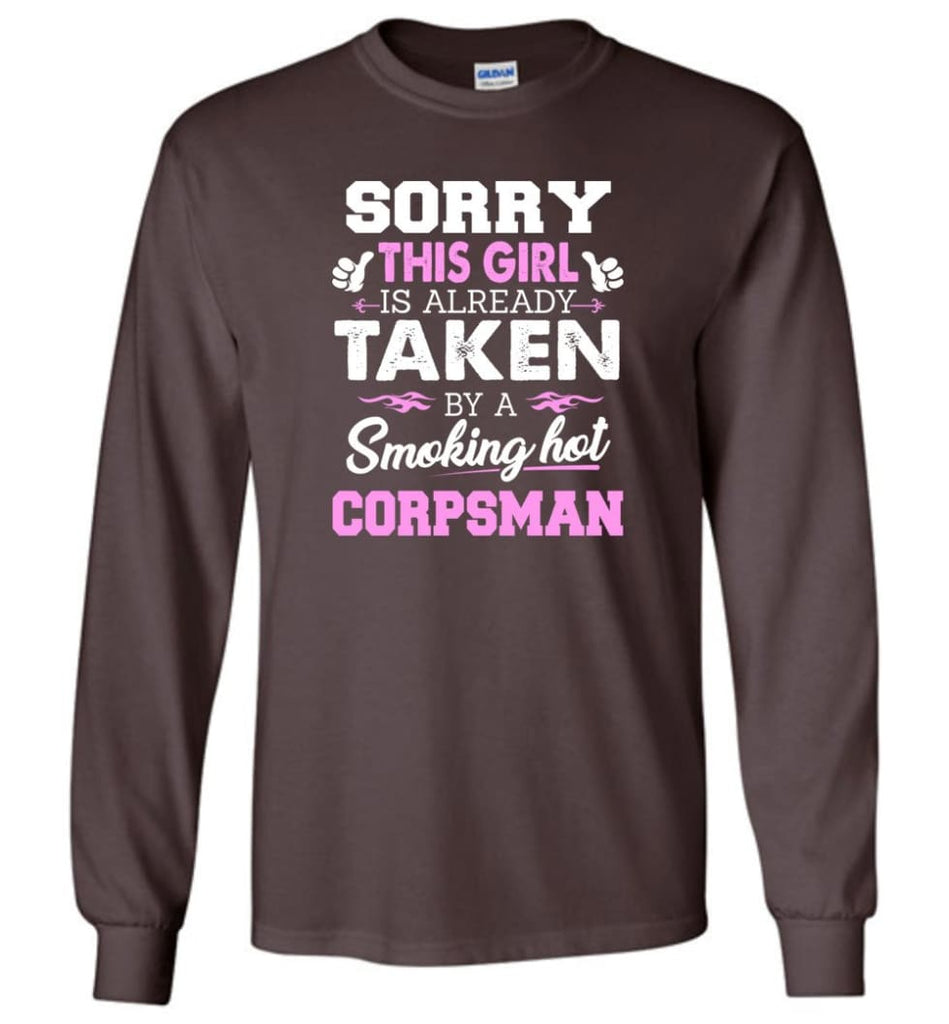 Corpsman Shirt Cool Gift For Girlfriend Wife Long Sleeve - Dark Chocolate / M