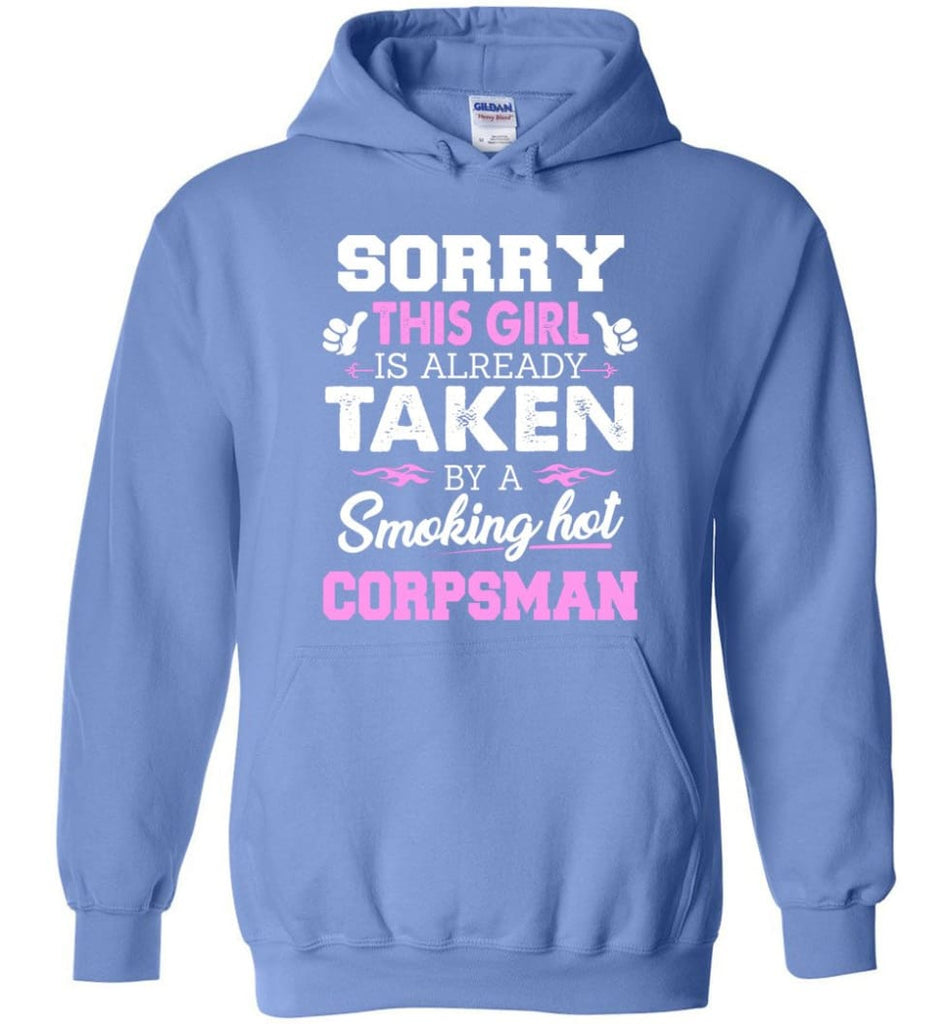 Corpsman Shirt Cool Gift for Girlfriend Wife or Lover - Hoodie - Carolina Blue / M