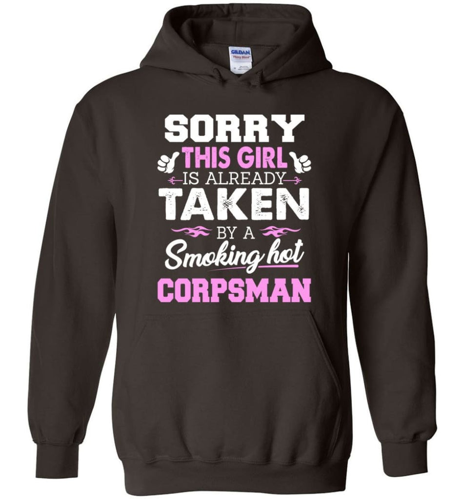 Corpsman Shirt Cool Gift for Girlfriend Wife or Lover - Hoodie - Dark Chocolate / M