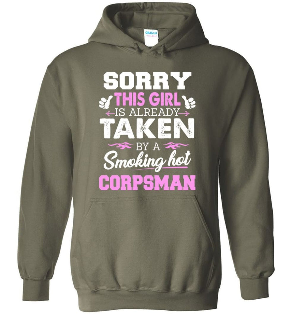 Corpsman Shirt Cool Gift for Girlfriend Wife or Lover - Hoodie - Military Green / M
