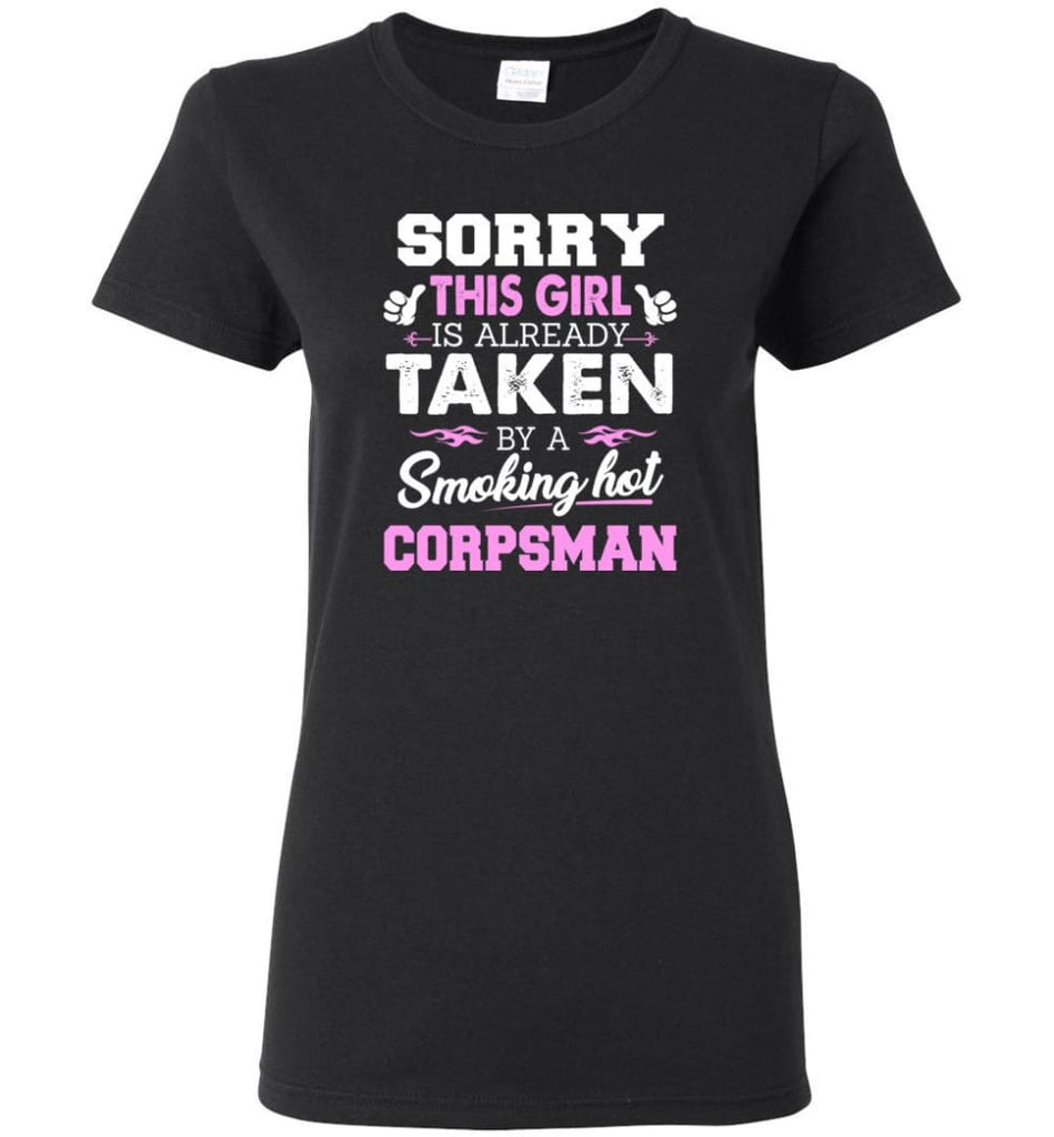 Corpsman Shirt Cool Gift for Girlfriend Wife or Lover Women Tee - Black / M - 9